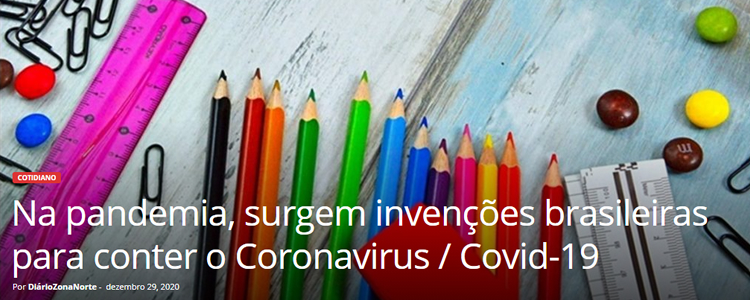 Invenções brasileiras para conter o Coronavirus. (ITEM 7)